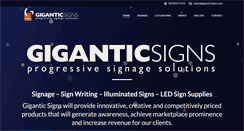 Desktop Screenshot of giganticsigns.com.au
