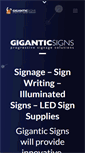 Mobile Screenshot of giganticsigns.com.au